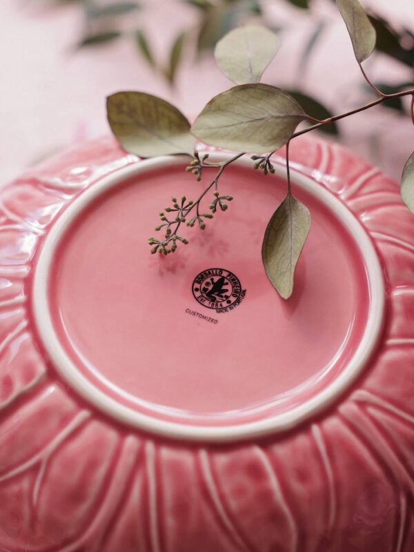 [PRE-ORDER] BORDALLO PINHEIRO Cabbage Pink Olive Dish - Image 6