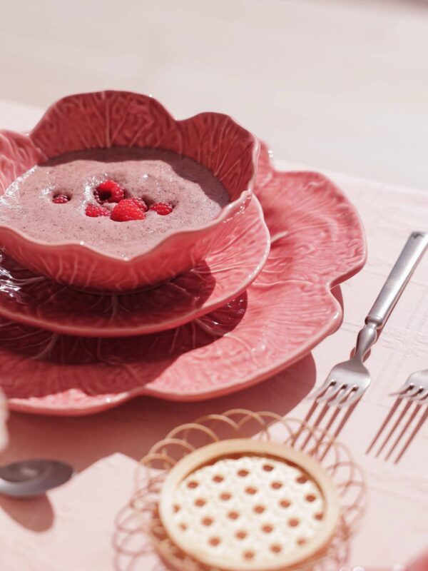 [PRE-ORDER] BORDALLO PINHEIRO Cabbage Pink Olive Dish - Image 3