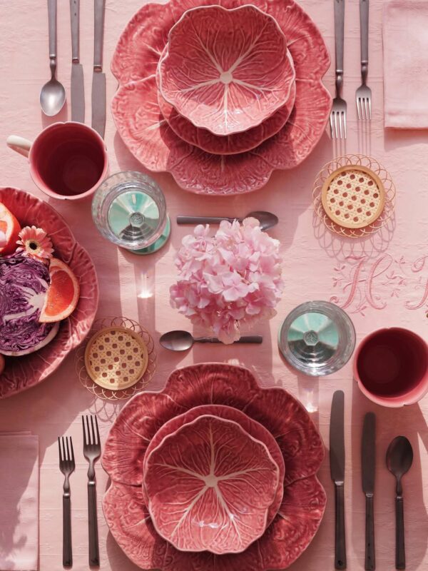 [PRE-ORDER] BORDALLO PINHEIRO Cabbage Pink Olive Dish - Image 4