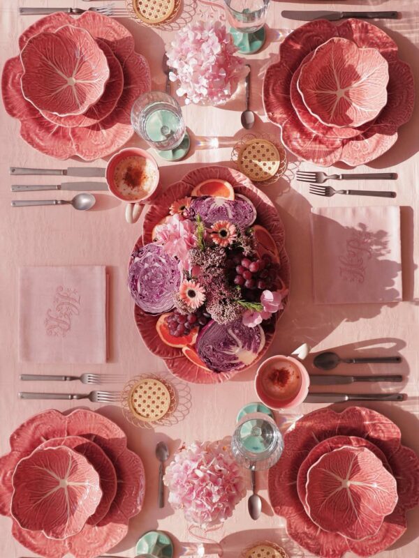 [PRE-ORDER] BORDALLO PINHEIRO Cabbage Pink Olive Dish - Image 5