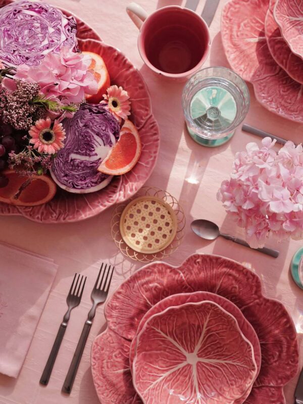 [PRE-ORDER] BORDALLO PINHEIRO Cabbage Pink Olive Dish - Image 9