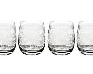 [PREORDER] PORTMEIRION Botanic Garden Crystal Tumblers Set of 4